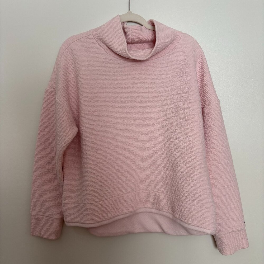 Calia by Carrie Underwood Cloud Extended Neck Pullover Sweater – Blush Pink – Si